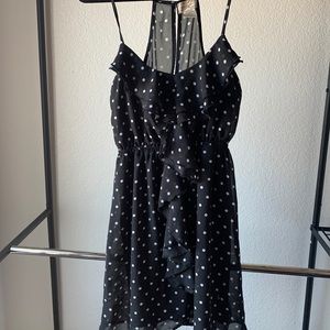 A-Line Polka Dot Chiffon Dress // Eyelash Couture